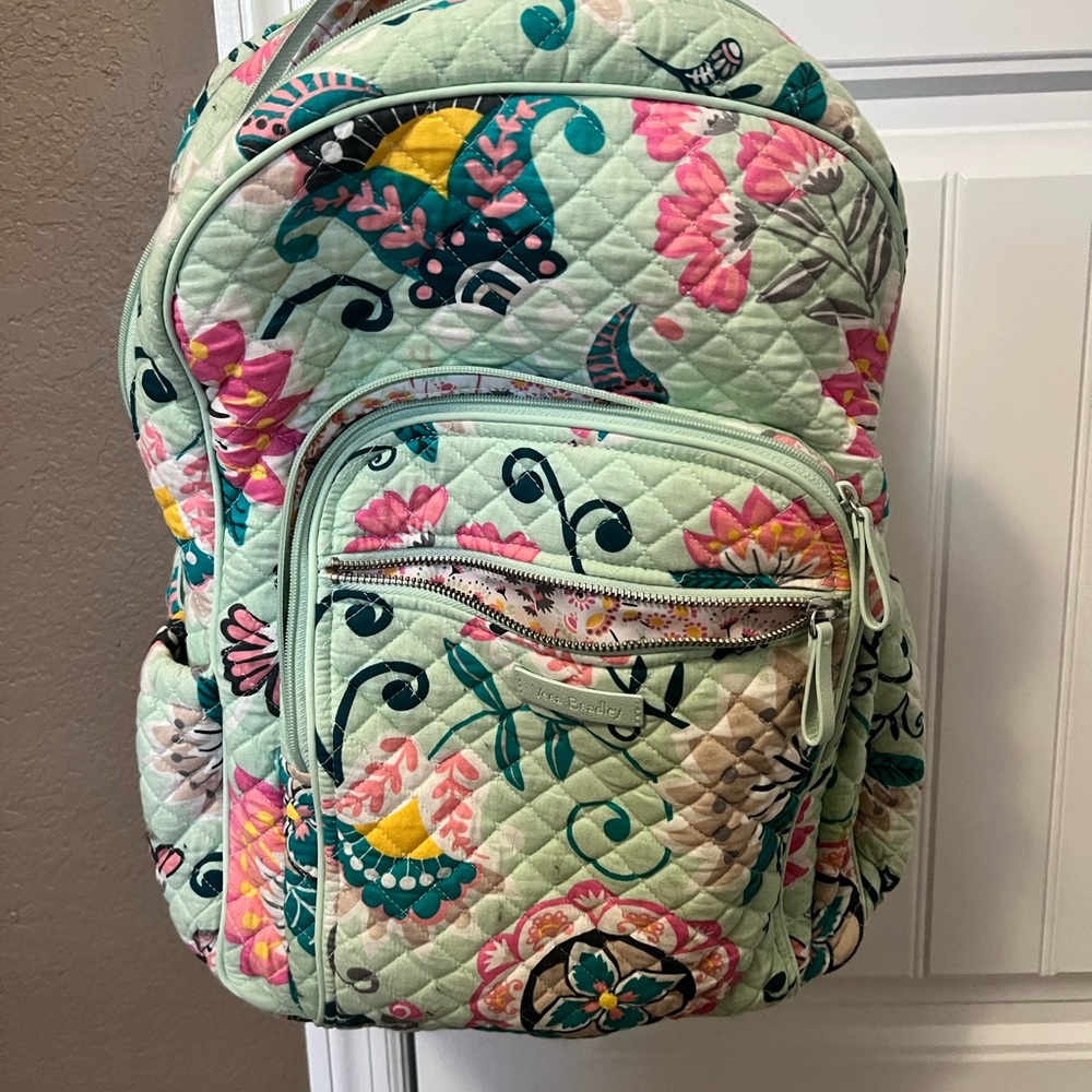 Vera Bradley Campus Floral Quilted Backpack